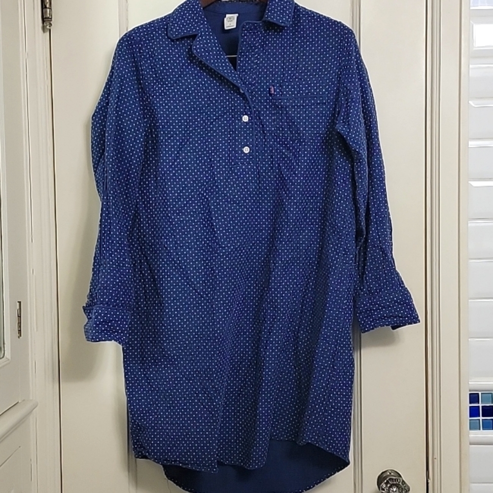 Women's Levi's for Target collared polka dot nightgown